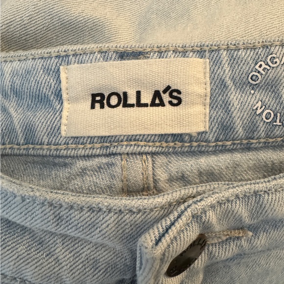 ROLLA’S East Coast Flare High Rise Jeans Organic Cotton Size 29 Light Wash - Picture 5 of 7